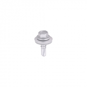 5.5x19 Hex Metal to Light Section Steel S/D Exterior Screw/Washer Steel/Silver Pack 100
