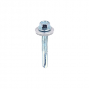 5.5x38Hex Metal to Heavy Section Steel S/D Screw/Washer Zinc Pack 100