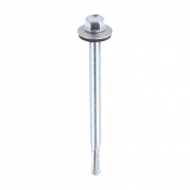 5.5x80 Hex Metal to Heavy Section Steel S/D Screw/Washer Zinc Pack 100