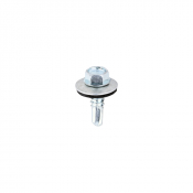 5.5x19 Hex Metal to Light Section Steel S/D Screw/Washer Zinc Pack 100