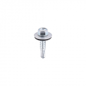 5.5x25 Hex Metal to Light Section Steel S/D Screw/Washer Zinc Pack 100