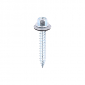 6.3x45 Hex Metal to Timber Slash Point Screw/Washer Zinc Pack 100
