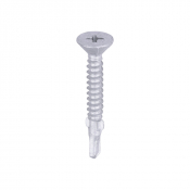 4.8x38 Countersunk Wood to Light Section Steel Wing Tipped S/D Exterior Screw Steel/Silver Pack 200