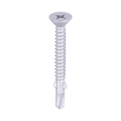 5.5x50 Countersunk Wood to Light Section Steel Wing Tipped S/D Exterior Screw Steel/Silver Pack 200