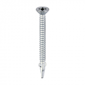 5.5x65 Countersunk Wood to Light Section Steel Wing Tipped S/D Exterior Screw Steel/Silver Pack 200