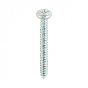 No8x11/2 Pozi Pan Ab Point Self Tapping Screw DIN 7981CZ Zinc Plated Pack 200