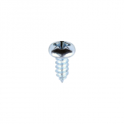 No12x1/2 Pozi Pan Ab Point Self Tapping Screw DIN 7981CZ Zinc Plated Pack 200