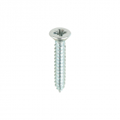 No8x1 Pozi Countersunk Ab Point Self Tapping Screw DIN 7982CZ Zinc Plated Pack 200