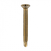 M4x38 Reinforced Frame Screw Zinc & Yellow Plated Timco 150 Range Pack 500