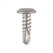4.8x16 Phillips Low Profile Pan Exterior S/D Screw Steel/Silver Pack 500