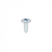 No8x1/2 Pozi Flange Ab Point Self Tapping Screw DIN 4174CZ Zinc Plated Pack 200