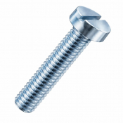 M6x30 Slotted Cheese Screw DIN 84 Zinc Plated Pack 250