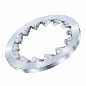 M30 Internal Shake Proof Lock Washer DIN 6798J Zinc Plated Pack 25