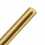M6x1Mtr Studding DIN 976 Brass Pack 10