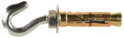 M6 Hook Shield Anchor Zinc & Yellow Plated Pack 25