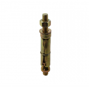 M8:80P Projecting Shield Anchor Zinc & Yellow Plated JCP Ankerit Pack 25