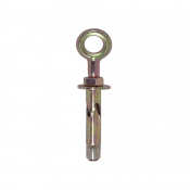 M6x45 Eye Bolt Sleeve Anchor Zinc & Yellow Plated JCP Ankerit Pack 20