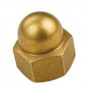 M3 Dome Nut DIN 1587 Brass Pack 1000