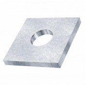 M8x40x3 Square Plate Washer DIN 436 Hot Dipped Galvanised Pack 100