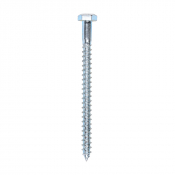 6x80 Coachscrew DIN 571 Zinc Plated Pack 100