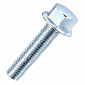 M12x50/30 Flanged Non Serrated Hex Bolt DIN 6921 Zinc Plated Gr.8.8 Pack 50