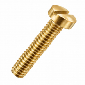 M6x50 Slotted Cheese Screw DIN 84 Brass Pack 100