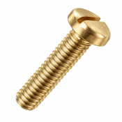 M2x6 Slotted Pan Screw DIN 85 Brass Pack 1000