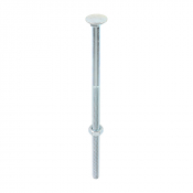 M10x240 Carriage Bolt & Nut DIN 603 Zinc Plated Gr.4.8 Pack 10