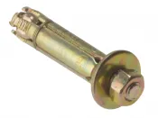 M6:10P Projecting Shield Anchor Zinc & Yellow Plated Forgefix Pack 10