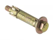 M6:40L Loose Shield Anchor Zinc & Yellow Plated Forgefix Pack 10