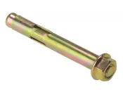 D8x65 Projecting Sleeve Anchor M6 Grip 30mm Zinc & Yellow Plated Forgefix Pack 10