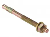 M10x80 Through Anchor Zinc & Yellow Plated Forgefix Pack 10