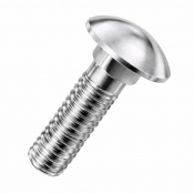 M5x45 Carriage Bolt DIN 603 A4 Pack 200