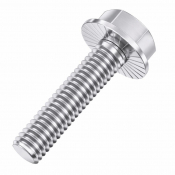 M6x12/12 Flanged Serrated Hex Bolt DIN 6921 A2 Pack 200