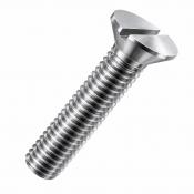 M1.2x10 Slotted Countersunk Screw DIN 963 A4 Pack 1000