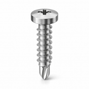 2.9x13 Pozi Pan Self Drilling Screw A2 Pack 1000