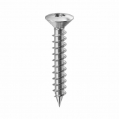 3x10 Pozi Raised Countersunk Chipboard Screw A2 Pack 500