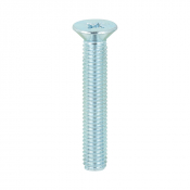 M5x30 Pozi Countersunk Screw DIN 965 Zinc Plated Pack 100