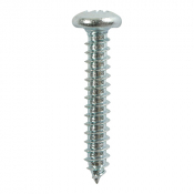 No10x5/8 Pozi Pan Ab Point Self Tapping Screw DIN 7981CZ Zinc Plated Pack 10