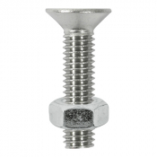 M6x25 Socket Countersunk Screw & Nut DIN 7991 A2 Pack 6