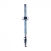 M12x140 Through Anchor Zinc Plated Timco Pack 2