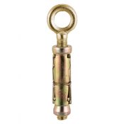 M6 Eye Shield Anchor Zinc & Yellow Plated Pack 18