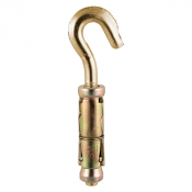 M8 Hook Shield Anchor Zinc & Yellow Plated Pack 14