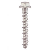 M6x50 Hex Flanged Masonry Bolt DIN 529 Silver Pack 64