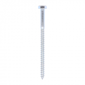 10x160 Coachscrew DIN 571 Zinc Plated Pack 25