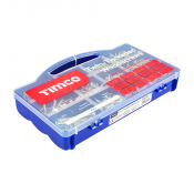 Pozi Countersunk Twin Threaded Woodscrew Assortment Zinc Pack 1140