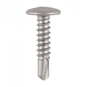 4.8x22 Phillips Low Profile Wafer Exterior S/D Screw Steel/Silver Pack 200