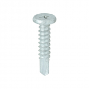 5.5x26 Phillips Low Profile Pancake Exterior S/D Screw Steel/Silver Pack 500
