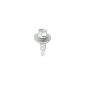 6.3x22 Hex Sheet Metal to Sheet Metal S/D Exterior Stitching Screw/Washer Bi Metal/Silver Pack 100