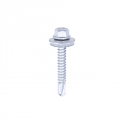 5.5x38 Hex Metal to Light Section S/D Exterior Screw/Washer Bi Metal/Silver Pack 100